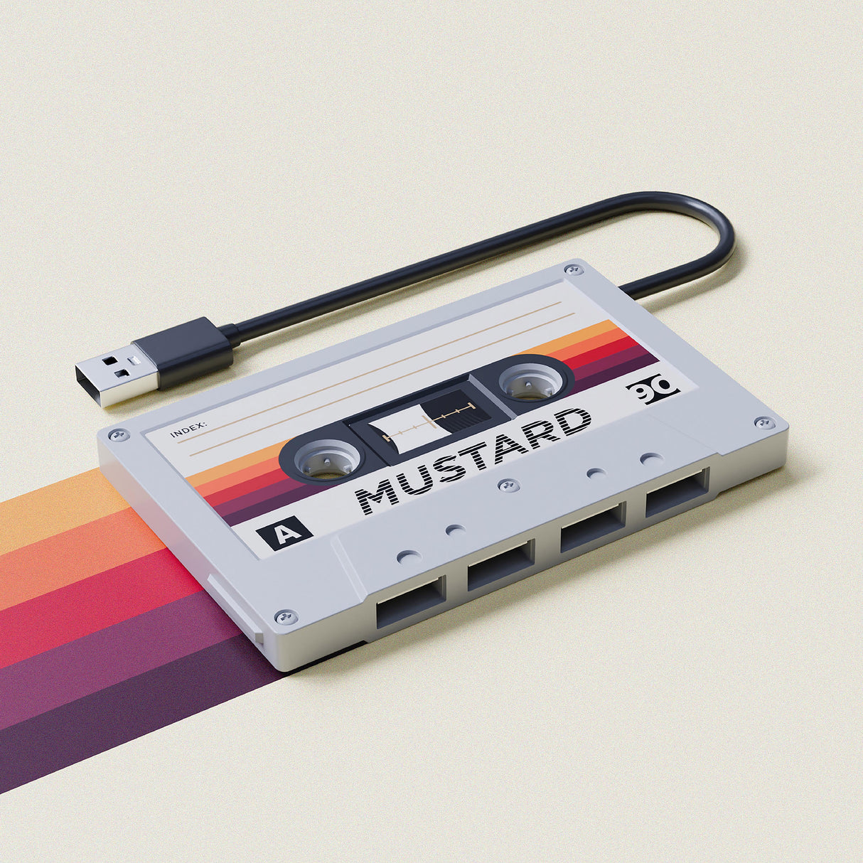 Mustard Retro Hub Multi-Coloured