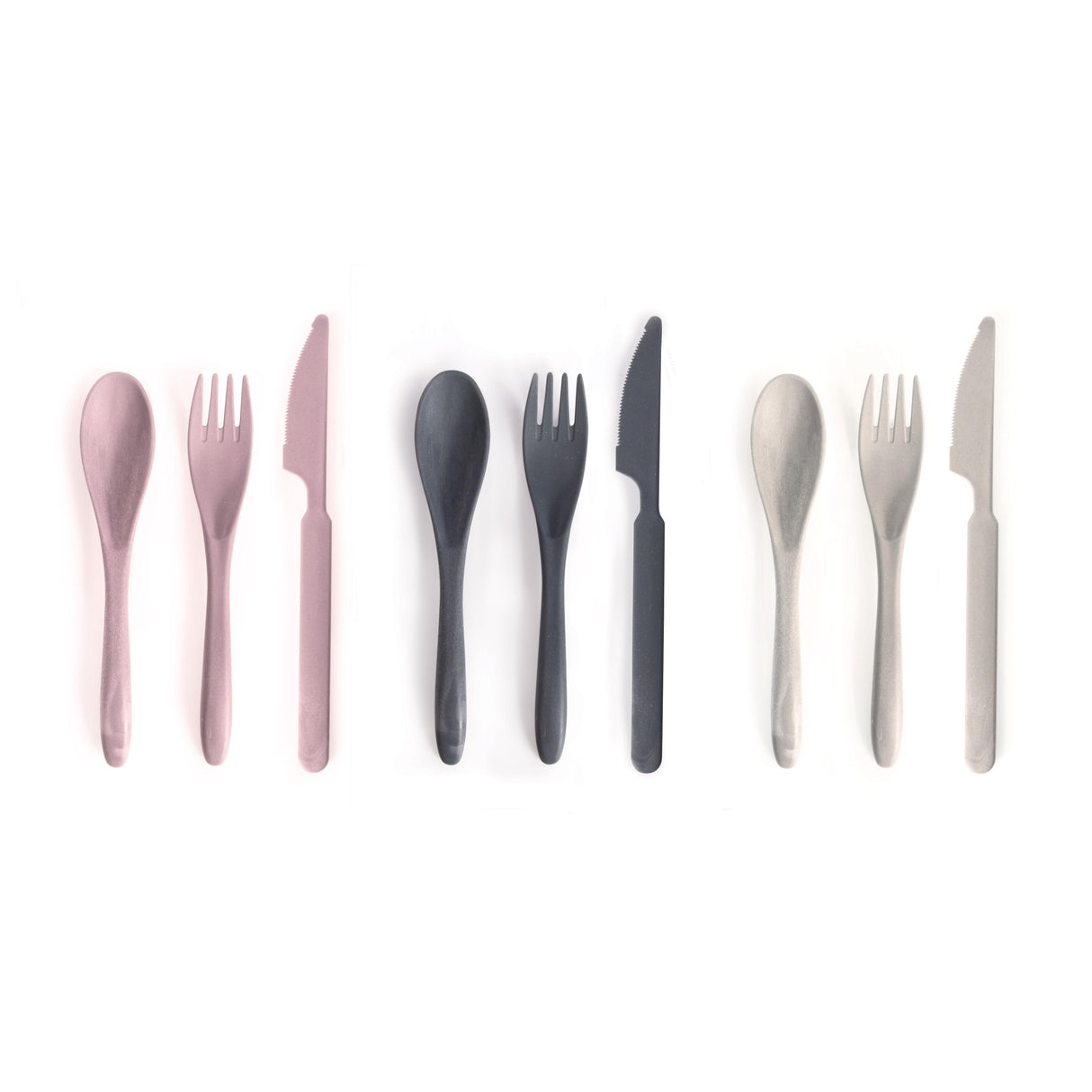 isGift Wheat Straw Travel Cutlery Set CDU 18pcs/3 Assorted