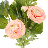 Rogue Ranunculus Spray Lush Leaf Bouquet Orange
